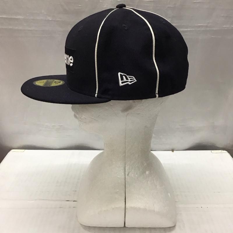 シュプリーム Supreme 帽子 キャップ 15627NEW-JAPAN NEW ERA ボックス ロゴ パイピング 17SS ロゴ、文字 紺 / ネイビー /  メンズ USED 古着 中古 10120222