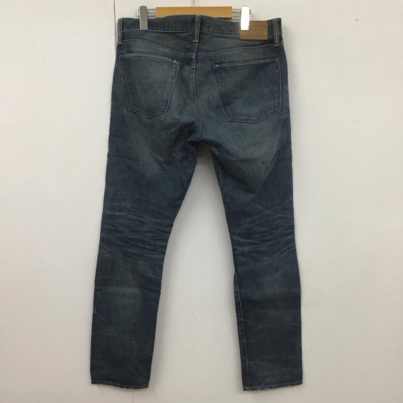 ポロラルフローレン POLO RALPH LAUREN パンツ デニム、ジーンズ デニムパンツ スリムパンツ カジュアルパンツ ストレートパンツ 33インチ 無地 インディゴ / インディゴ /  メンズ USED 古着 中古 10107753