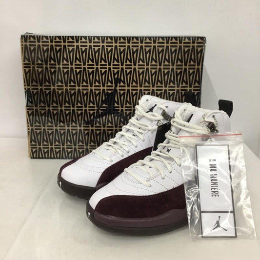 ナイキ NIKE スニーカー スニーカー DV6989-100 WMNS AIR JORDAN 12 RETRO SP 24cm 箱有 24.0cm ロゴ、文字 白 / ホワイト / X えんじ / ワインレッド /  レディース USED 古着 中古 10136920