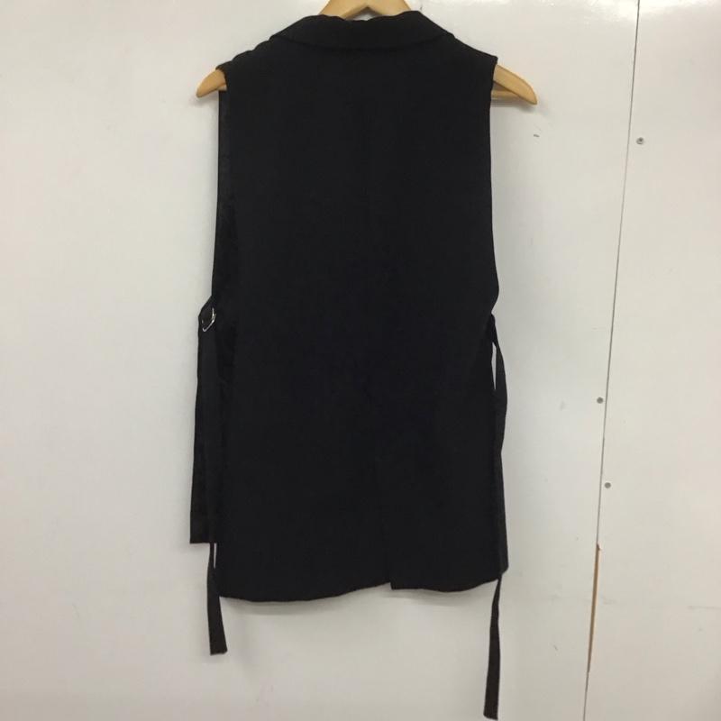 ザラ ZARA ベスト ベスト S 無地 黒 / ブラック /  レディース USED 古着 中古 10136851