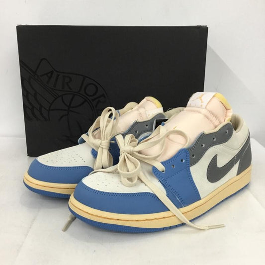 ナイキ NIKE スニーカー スニーカー DZ5376-469 AIR JORDAN 1 LOW SE 27cm 箱有 27.0cm ロゴ、文字 灰 / グレー / X 水色 / ライトブルー /  メンズ USED 古着 中古 10149996