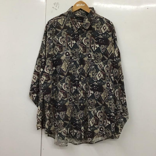 グレッグ・ノーマン Greg Norman シャツ、ブラウス 長袖 長袖シャツ 総柄シャツ カラーシャツ XXL プリント マルチカラー / マルチカラー /  メンズ USED 古着 中古 10128782