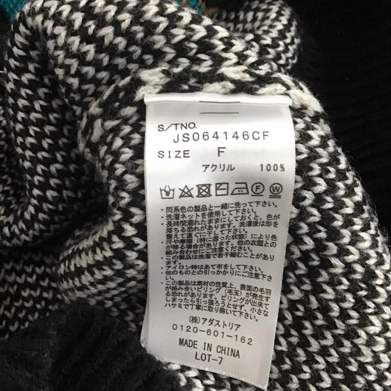 ジーナシス JEANASIS カーディガン 長袖 長袖カーディガン 前ボタン ニットカーディガン FREE プリント マルチカラー / マルチカラー /  レディース USED 古着 中古 10145468