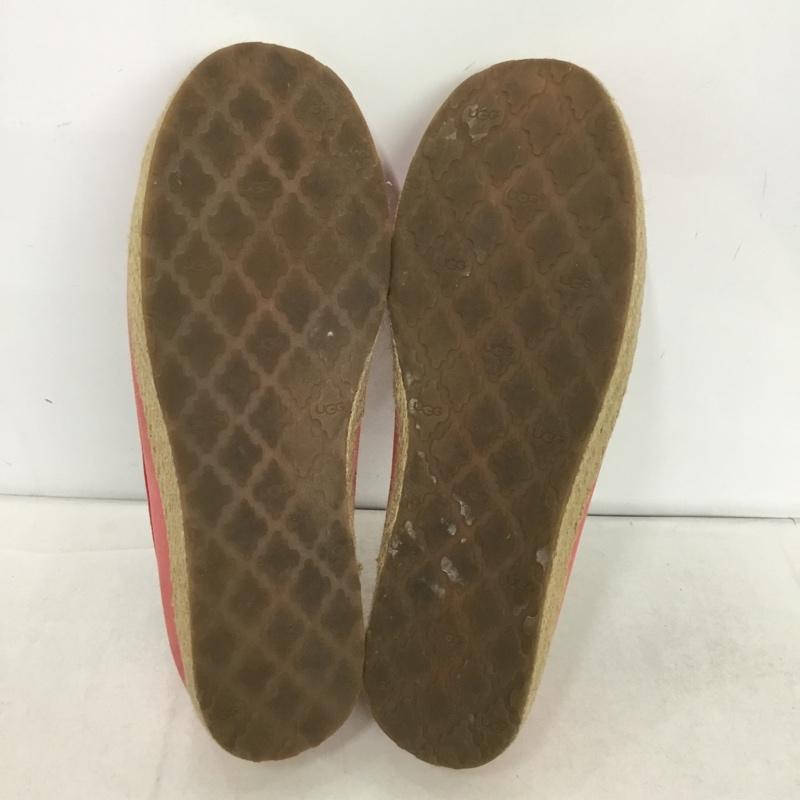 アグ UGG カジュアルシューズ カジュアルシューズ 1004110A デッキシューズ 25cm 25.0cm ロゴ、文字 桃 / ピンク /  レディース USED 古着 中古 10148401
