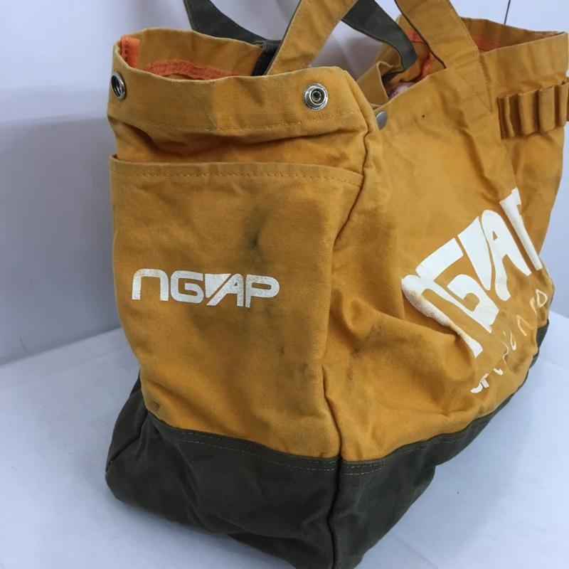 アベイシングエイプ A BATHING APE トートバッグ トートバッグ NGAP Wネーム 90s 90年代 ロゴ、文字 橙 / オレンジ / X カーキ / カーキ /  メンズ USED 古着 中古 10149898