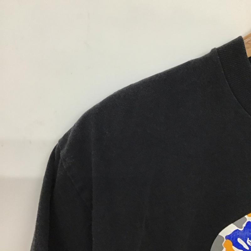 ベイプ BAPE Tシャツ 半袖 半袖カットソー プリントTシャツ クルーネックカットソー L プリント 黒 / ブラック /  メンズ USED 古着 中古 10150587