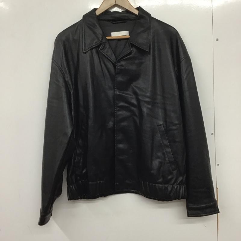 ウィム バイ リドム WYM LIDNM ジャケット、上着 ジャケット、ブレザー wyjk479 ジャケット アウター フェイクレザージャケット M 無地 黒 / ブラック /  メンズ USED 古着 中古 10138592