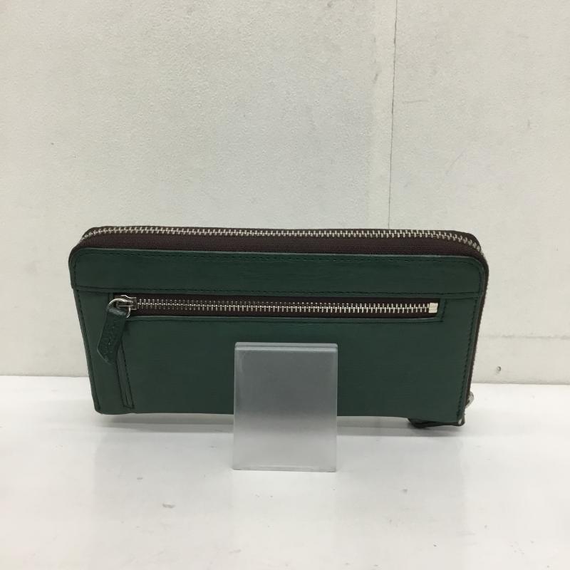 オーストリッチ ostrich 財布 長財布 ドット 緑 / グリーン /  レディース USED 古着 中古 10124446