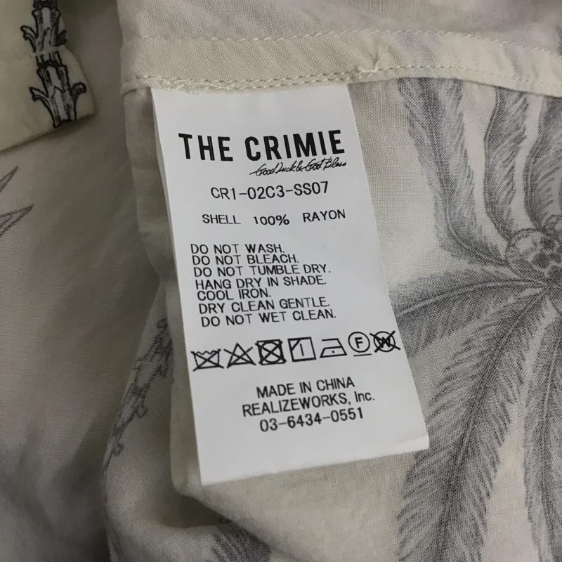 クライミー CRIMIE シャツ、ブラウス 半袖 cr1-02c3-ss07 半袖シャツ プリントシャツ パームツリー柄アロハシャツ XL プリント 白 / ホワイト /  メンズ USED 古着 中古 10136185