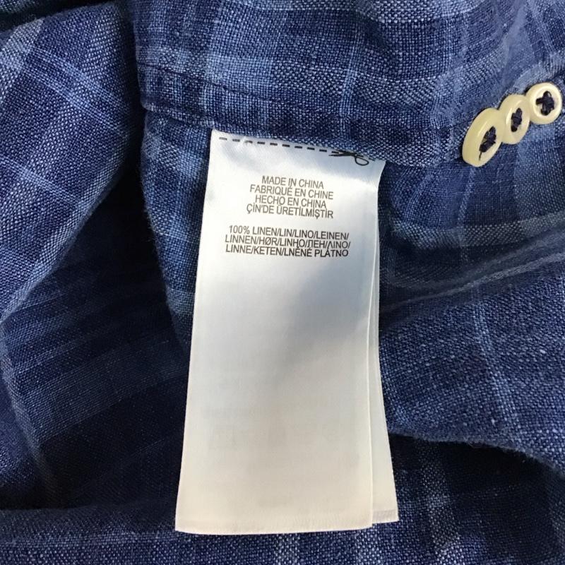 ラルフローレン RALPHLAUREN シャツ、ブラウス 長袖 長袖シャツ チェックシャツ ボタンダウンシャツ XS プリント インディゴ / インディゴ /  メンズ USED 古着 中古 10115963