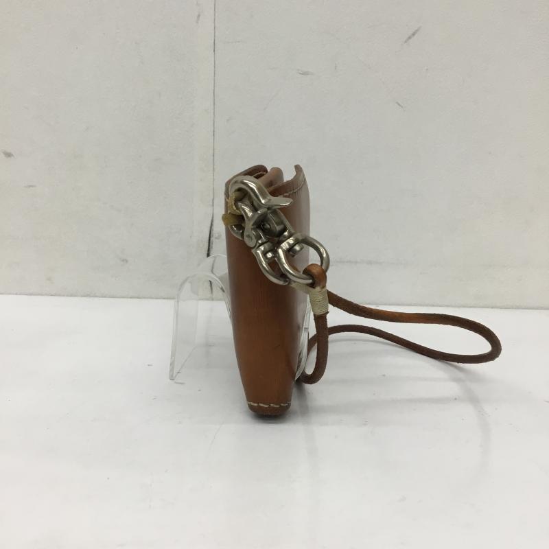 ユーズドクロージング used clothes 財布 二つ折り 黒羽 無地 茶 / ブラウン /  メンズ USED 古着 中古 10136218