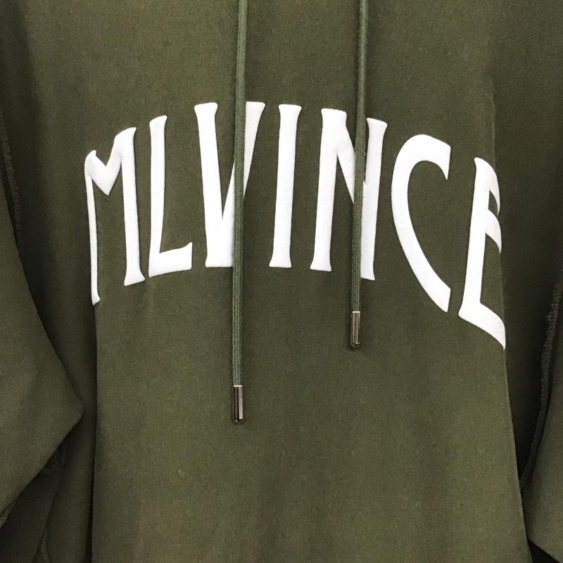 メルヴィンス MLVINCE パーカー 長袖 XL プリント X ロゴ、文字 カーキ / カーキ /  メンズ USED 古着 中古 10145766