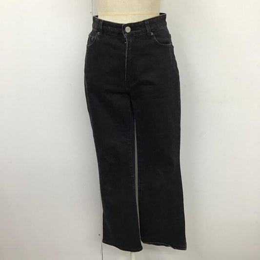 ミラオーウェン Mila Owen パンツ デニム、ジーンズ 09WFP222001 センタープレスサイドベンツフレアデニム 0 無地 黒 / ブラック /  レディース USED 古着 中古 10121597