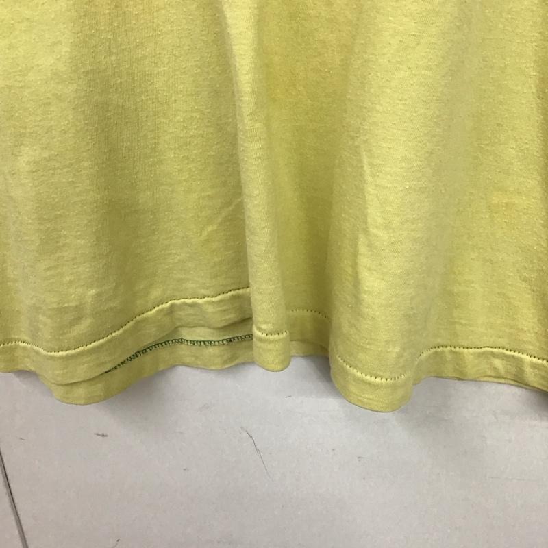 チャンピオン Campion Tシャツ 半袖 XL ロゴ、文字 X プリント 黄 / イエロー /  メンズ USED 古着 中古 10130882