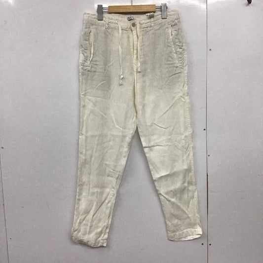 ザラ ZARA パンツ ワークパンツ、ペインターパンツ ワークパンツ ワイドパンツ カジュアルパンツ 40 無地 アイボリー / アイボリー /  メンズ USED 古着 中古 10149199