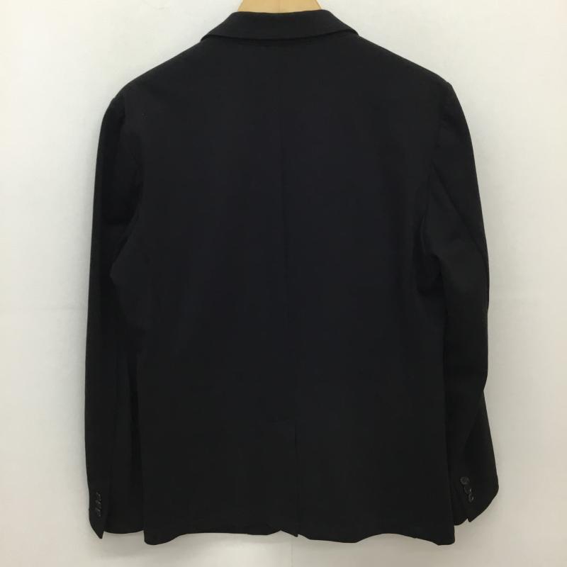 ナノユニバース ブロードゥリー＆コー nano universe Braderie & Co ジャケット、上着 ジャケット、ブレザー nano universe ダメリーノ ハイゲージ ツイル ジャージ ジャケット M 無地 黒 / ブラック /  メンズ USED 古着 中古 10135897