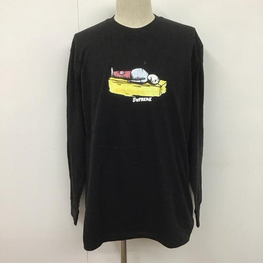 シュプリーム Supreme カットソー 長袖 23AW NeilBlenderArrowL／STee 長袖カットソー プリントTシャツ M プリント 黒 / ブラック /  メンズ USED 古着 中古 10106759