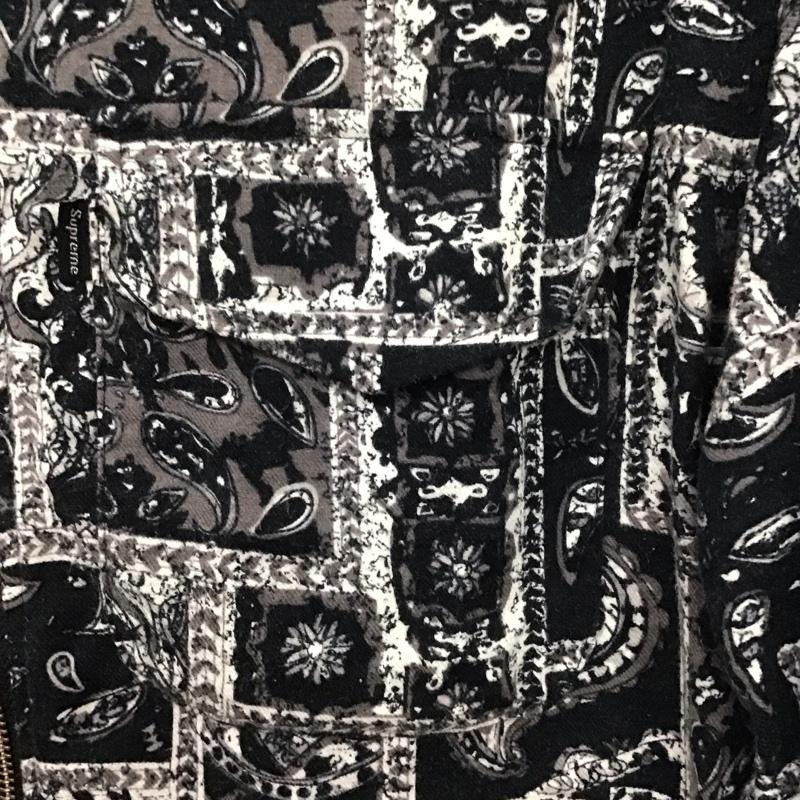 シュプリーム Supreme ジャケット、上着 ジャケット、ブレザー 16AW BrokenPaisleyFlannelZipShirt ジップアップジャケット S プリント 白 / ホワイト / X 黒 / ブラック / X 灰 / グレー /  メンズ USED 古着 中古 10140323