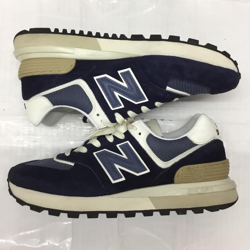ニューバランス New Balance スニーカー スニーカー U574LGBB 27cm 27.0cm ロゴ、文字 紺 / ネイビー / X 白 / ホワイト /  メンズ USED 古着 中古 10117622