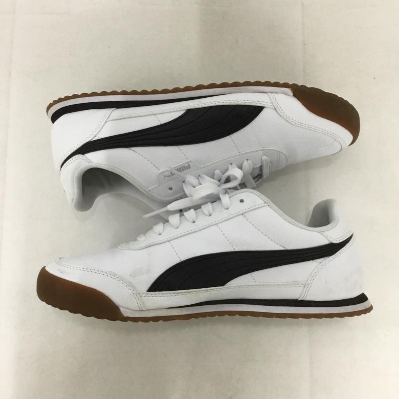 プーマ PUMA スニーカー スニーカー 397452-02 TURINO 2 25cm 25.0cm ロゴ、文字 白 / ホワイト / X 黒 / ブラック /  レディース USED 古着 中古 10144317
