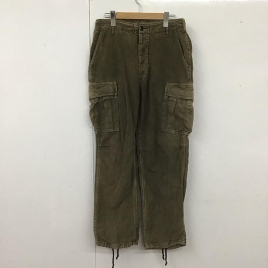 ニードルス Needles パンツ ワークパンツ、ペインターパンツ カーゴパンツ カジュアルパンツ ワイドパンツ ワークパンツ ミリタリーパンツ S 無地 カーキ / カーキ /  メンズ USED 古着 中古 10123772