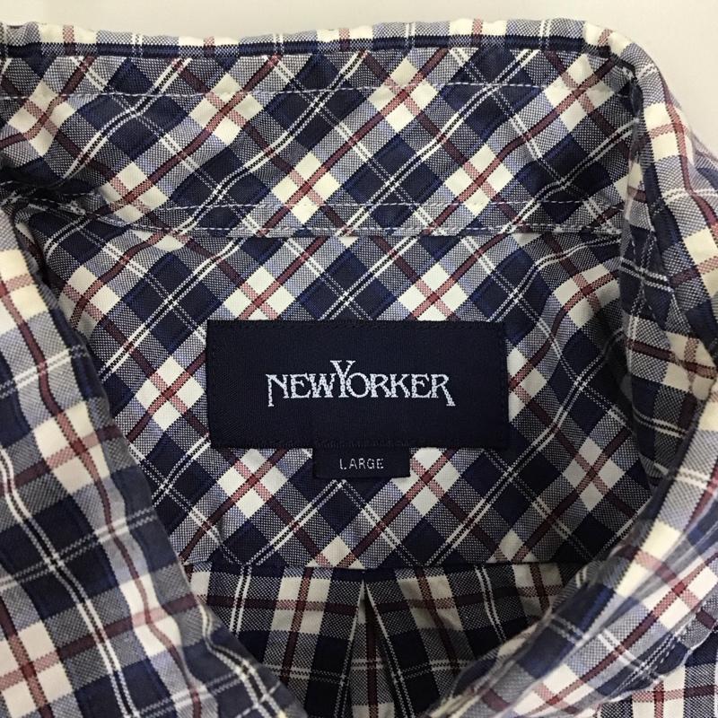 ニューヨーカー NEWYORKER カットソー 長袖 長袖シャツ カラーシャツ ポケットシャツ 長袖カットソー チェックシャツ L チェック マルチカラー / マルチカラー /  メンズ USED 古着 中古 10116277