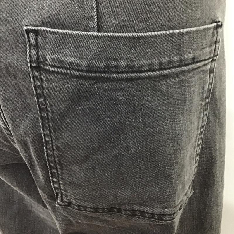ザラ ZARA パンツ デニム、ジーンズ デニムパンツ ワイドパンツ ストレートパンツ カジュアルパンツ 36 無地 黒 / ブラック /  レディース USED 古着 中古 10117993