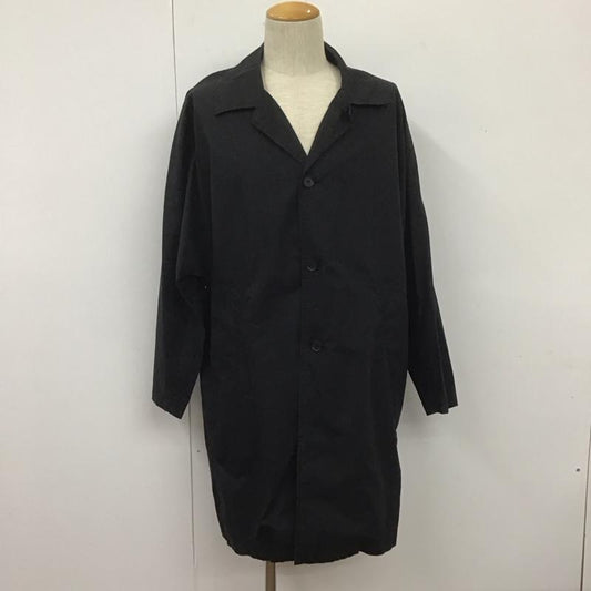 バシスブルック BASISBROEK ジャケット、上着 ジャケット、ブレザー ロングジャケット ロングコート アウター カラージャケット 4 無地 黒 / ブラック /  メンズ USED 古着 中古 10107470
