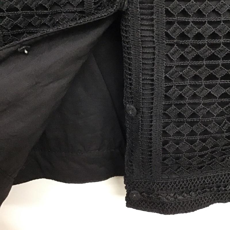 スライ SLY シャツ、ブラウス 長袖 030ASY30-0160 CLASSICLACEBLOUSE 2 無地 黒 / ブラック /  レディース USED 古着 中古 10140540