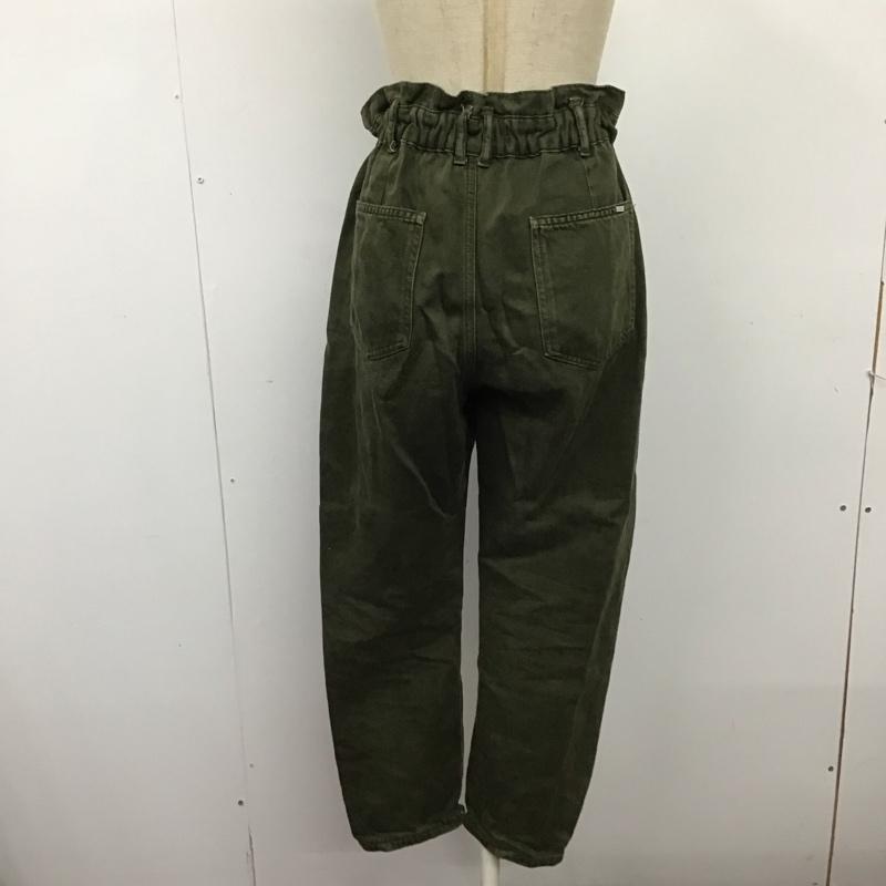 ザラ ZARA パンツ デニム、ジーンズ 5862 152 507 ハイウエスト 無地 カーキ / カーキ /  レディース USED 古着 中古 10124415