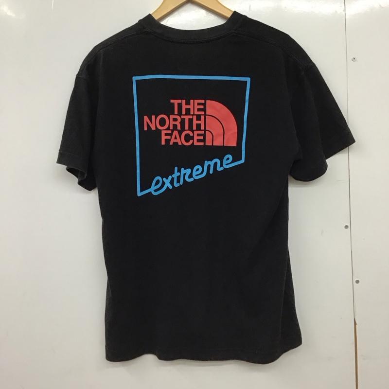 ザノースフェイス THE NORTH FACE Tシャツ 半袖 nt32033 エクストリームTシャツ プリントTシャツ L ロゴ、文字 黒 / ブラック /  メンズ USED 古着 中古 10151011