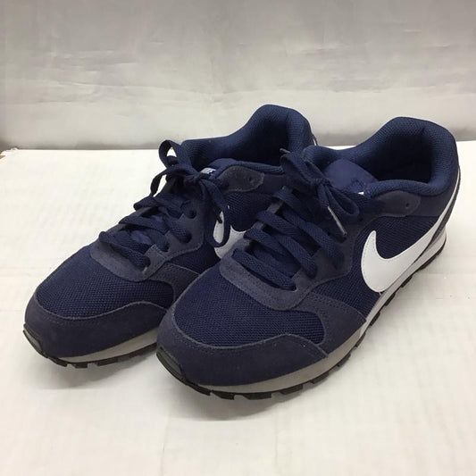 ナイキ NIKE スニーカー スニーカー 749794-410 MD RUNNER 2 25cm 25.0cm ロゴ、文字 紺 / ネイビー /  レディース USED 古着 中古 10116059