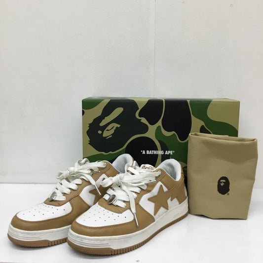 アベイシングエイプ A BATHING APE スニーカー スニーカー 1I70191007 27.5cm ロゴ、文字 茶 / ブラウン / X 白 / ホワイト /  メンズ USED 古着 中古 10137812