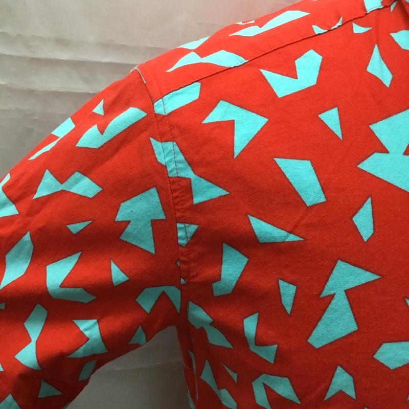 古着 USED シャツ、ブラウス 半袖 M 総柄 赤 / レッド /  メンズ USED 古着 中古 10108975