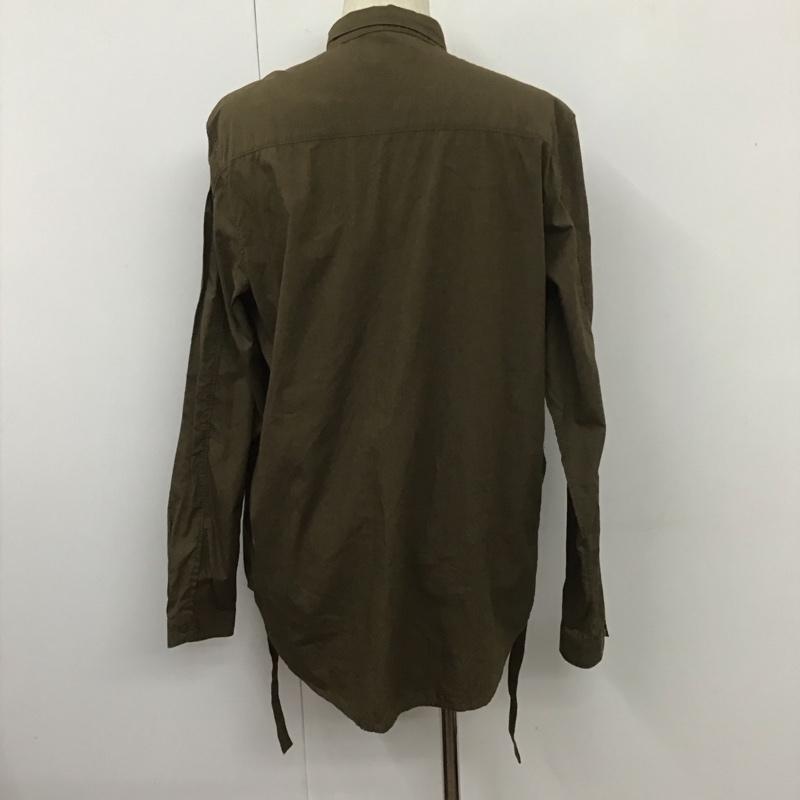 スタンプド STAMPD シャツ、ブラウス 長袖 L 無地 茶 / ブラウン /  メンズ USED 古着 中古 10108061