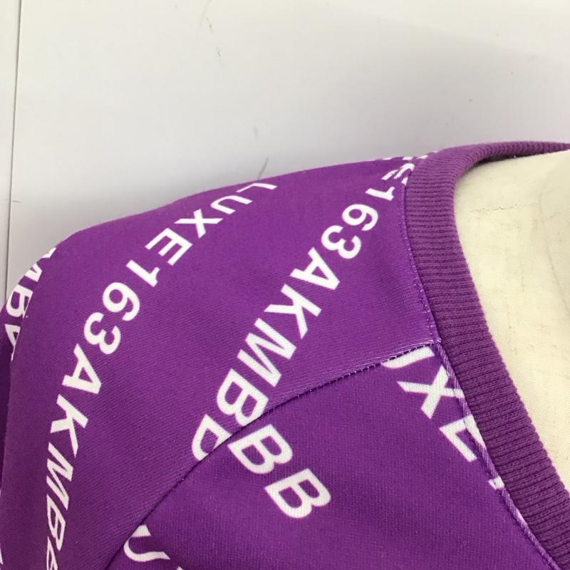 エーケーエム AKM カットソー 長袖 サイドファスナー LUXE163AKMBB 総柄 紫 / パープル /  メンズ USED 古着 中古 10118284