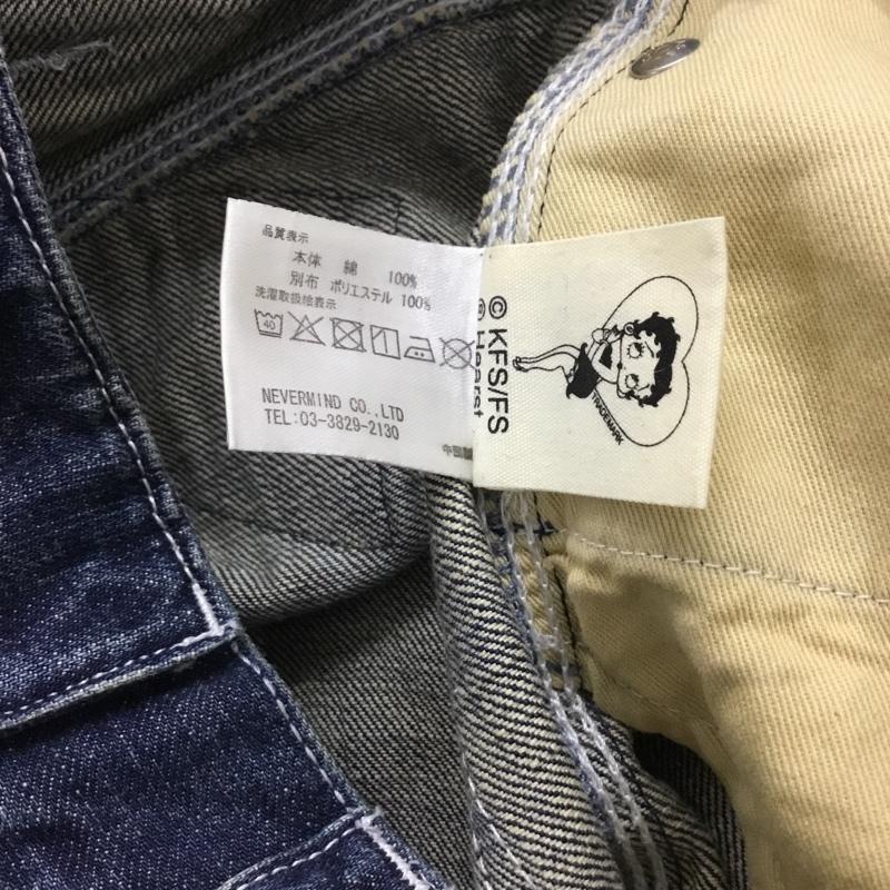 インディアン INDIAN パンツ デニム、ジーンズ デニムパンツ ストレートパンツ スリムパンツ カジュアルパンツ 28インチ ロゴ、文字 インディゴ / インディゴ /  メンズ USED 古着 中古 10120467