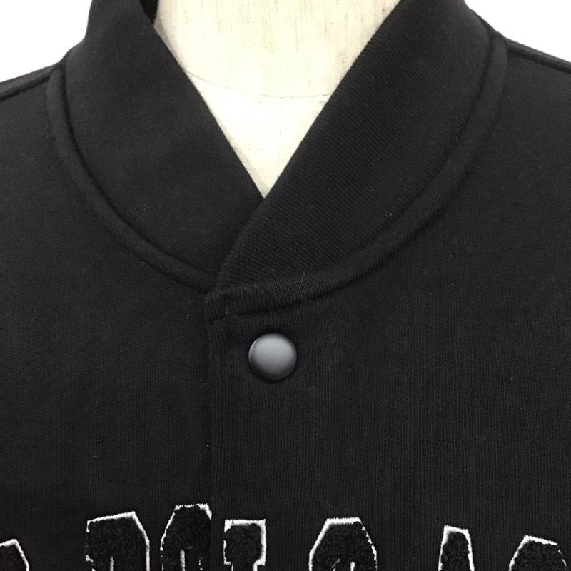 ユーエスポロアッスン U.S.POLO ASSN. ジャケット、上着 ジャケット、ブレザー スウェットジャケット ノーカラージャケット リブスウェット カジュアルジャケット M ロゴ、文字 黒 / ブラック /  メンズ USED 古着 中古 10106322