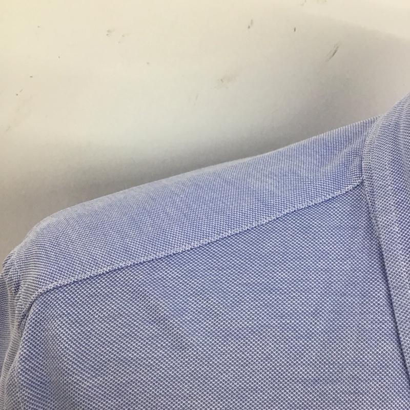 ラルフローレン RALPHLAUREN シャツ、ブラウス 長袖 長袖シャツ 無地シャツ カラーシャツ ボタンダウンシャツ M ロゴ、文字 水色 / ライトブルー /  メンズ USED 古着 中古 10128011