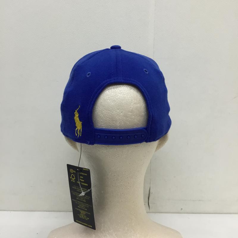 ポロラルフローレン POLO RALPH LAUREN 帽子 キャップ FREE ロゴ、文字 青 / ブルー /  メンズ USED 古着 中古 10124386