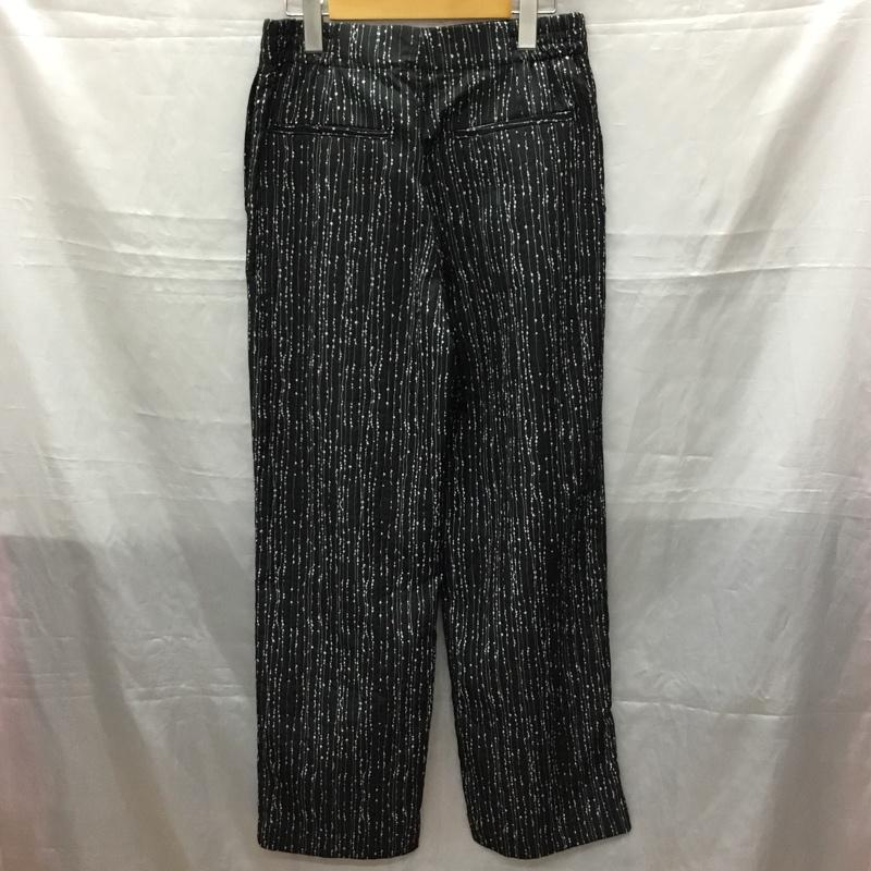 ザラ ZARA パンツ スラックス スラックスパンツ ワイドパンツ カジュアルパンツ S 総柄 黒 / ブラック /  レディース USED 古着 中古 10115808