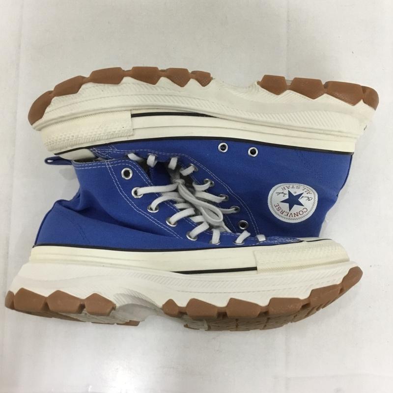 コンバース CONVERSE スニーカー スニーカー 1SD035 ALL STAR 100 TREKWAVE HI 厚底 27.5cm 27.5cm ロゴ、文字 青 / ブルー /  メンズ USED 古着 中古 10143964