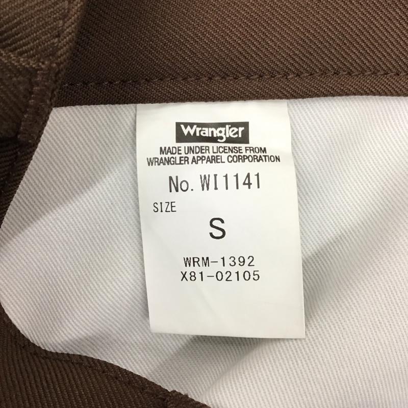 ラングラー Wrangler パンツ スラックス スラックス スリムパンツ センタータックパンツ S 無地 茶 / ブラウン /  メンズ USED 古着 中古 10117456