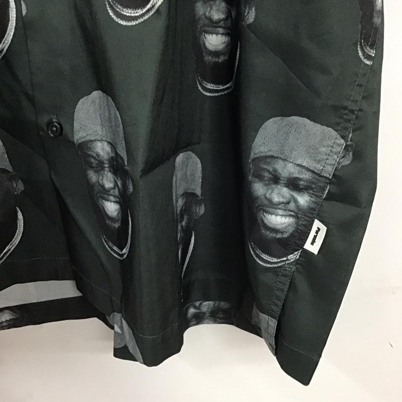 ペルーシュ perushu シャツ、ブラウス 半袖 半袖シャツ プリントシャツ カジュアルシャツ L プリント 緑 / グリーン /  メンズ USED 古着 中古 10137307