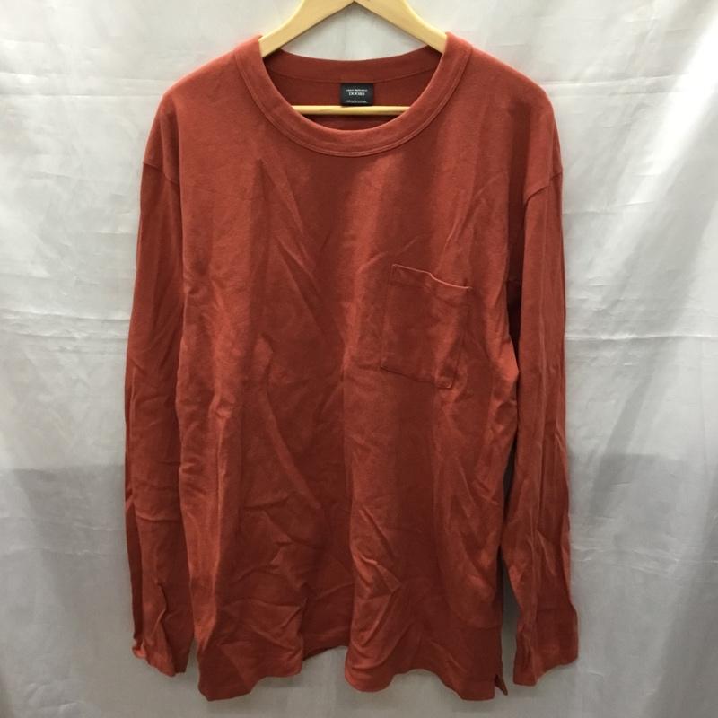 アーバンリサーチドアーズ URBAN RESEARCH DOORS Tシャツ 長袖 DR04-11H008 綿麻ヘビーウェイトロングスリーブTシャツ ロンT 40 無地 橙 / オレンジ /  メンズ USED 古着 中古 10119312