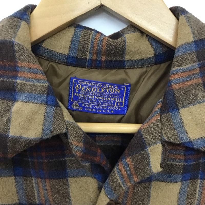 ペンドルトン PENDLETON シャツ、ブラウス 長袖 長袖シャツ チェックシャツ カラーシャツ L チェック マルチカラー / マルチカラー /  メンズ USED 古着 中古 10137075