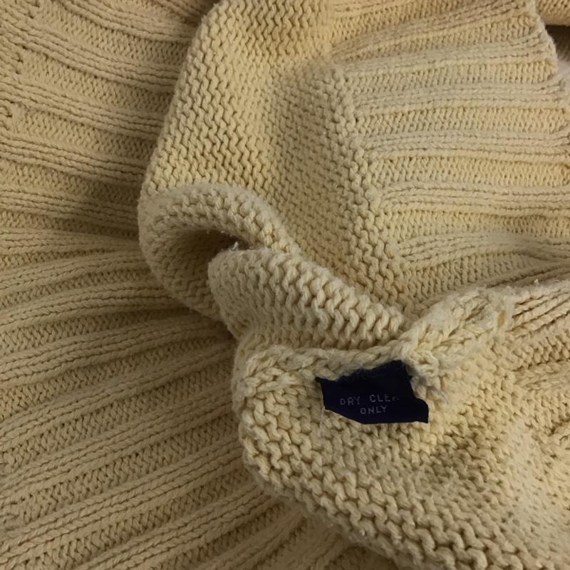 ポロバイラルフローレン Polo by RALPH LAUREN ニット、セーター 長袖 長袖ニットカットソー クルーネック セーター ロゴ、文字 黄 / イエロー /  メンズ USED 古着 中古 10148199