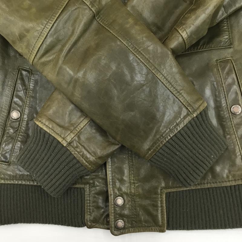 アヴィレックス AVIREX ジャケット、上着 レザージャケット 6181019 M 無地 緑 / グリーン /  メンズ USED 古着 中古 10141439