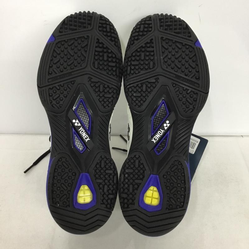 ヨネックス YONEX スニーカー スニーカー SHTF3MGC パワークッションフュージョンレブ3メンGC テニスシューズ 箱有 24cm 24.0cm ロゴ、文字 白 / ホワイト / X 青 / ブルー / X 灰 / グレー /  レディース USED 古着 中古 10147961