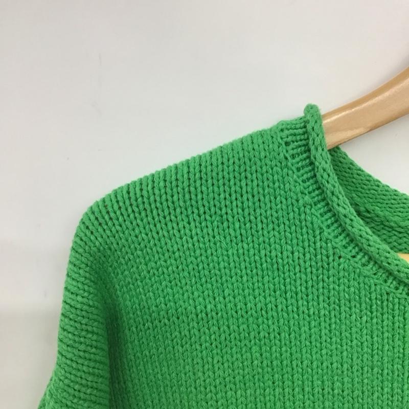 アングリッド Ungrid ニット、セーター 長袖 長袖ニットカットソー クルーネック セーター FREE 無地 緑 / グリーン /  レディース USED 古着 中古 10145090